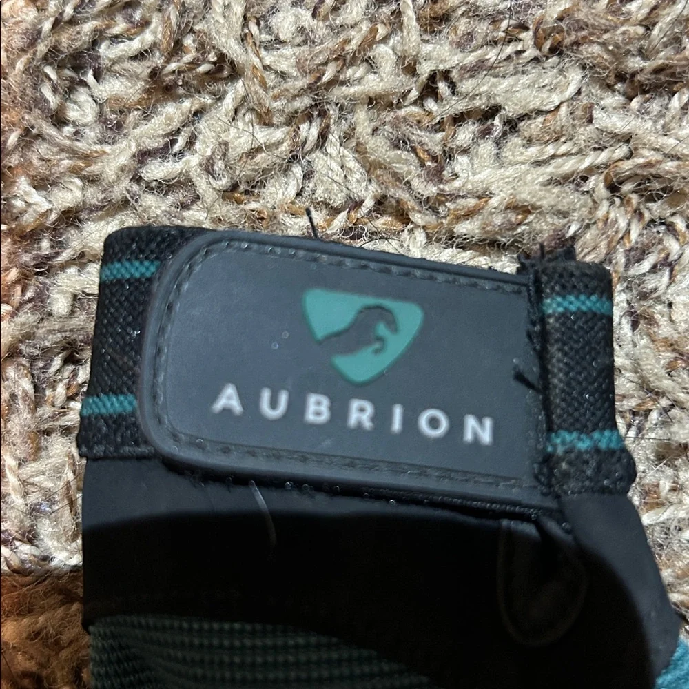 Kids Aubriom Riding Gloves - Teal and Black